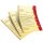 Motif Letter Paper! RED CHRISTMAS STARS 50 sheets DIN A5