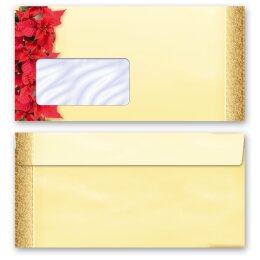 Motif Letter Paper-Sets RED CHRISTMAS STARS