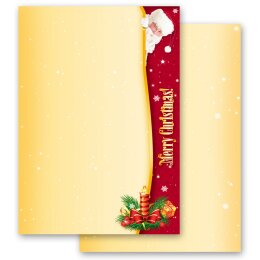 Motif Letter Paper! SANTA CLAUS 20 sheets DIN A4 Christmas, St Nicholas, Paper-Media