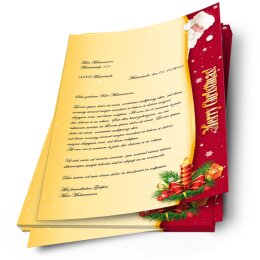 Motif Letter Paper! SANTA CLAUS 20 sheets DIN A4