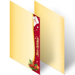 Stationery-Motif SANTA CLAUS | Christmas | High quality Stationery DIN A4 - 100 Sheets | 90 g/m² | Printed on both sides | Order online! | Paper-Media