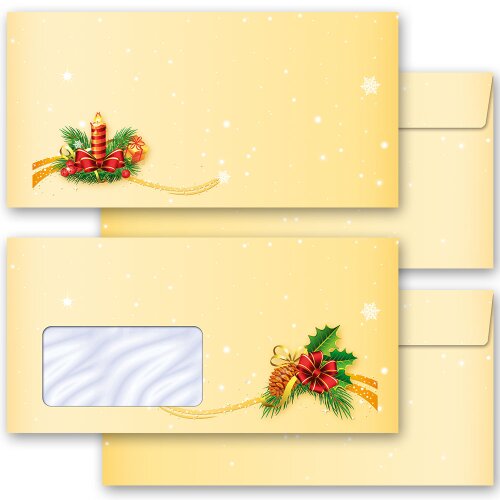 Briefumschläge SANTA CLAUS Weihnachten, Weihnachtsmotiv, Große Auswahl, Paper-Media