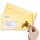 10 patterned envelopes SANTA CLAUS in standard DIN long format (with windows)