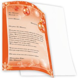 50 fogli di carta da lettera decorati BUON NATALE - MOTIF DIN A4