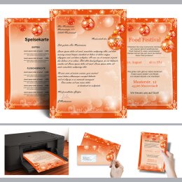 Motif Letter Paper! MERRY CHRISTMAS - EN 250 sheets DIN A4