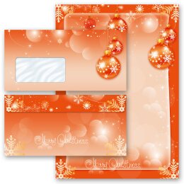 100-pc. Complete Motif Letter Paper-Set MERRY CHRISTMAS - EN Christmas, Christmas paper, Paper-Media