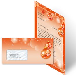 100-pc. Complete Motif Letter Paper-Set MERRY CHRISTMAS - EN
