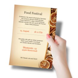 Motif Letter Paper! CHRISTMAS NUTS AND ORANGES 50 sheets DIN A5