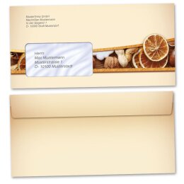 Motif envelopes! CHRISTMAS NUTS AND ORANGES