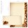 40-pc. Complete Motif Letter Paper-Set CHRISTMAS NUTS AND ORANGES