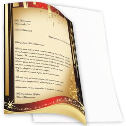 Motif Letter Paper! CHRISTMAS LETTER 20 sheets DIN A4