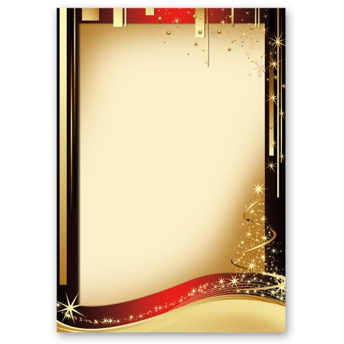 50 fogli di carta da lettera decorati NATALE LETTERA  DIN A5 Natale, Carta di Natale, Paper-Media