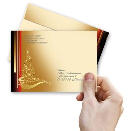 LETTRE DE NOËL Briefumschläge Enveloppes de Noël CLASSIC 10 enveloppes, DIN C6 (162x114 mm), C6-8265-10