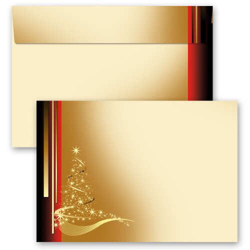 25 sobres estampados CARTA DE NAVIDAD - Formato: C6 (sin ventana) Navidad, Sobres de Navidad, Paper-Media