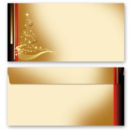 CHRISTMAS LETTER Briefpapier Sets Design CLASSIC 40-pc. Complete set, DIN A4 & DIN LONG Set., SOC-8265-40