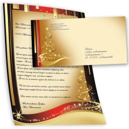 40-pc. Complete Motif Letter Paper-Set CHRISTMAS LETTER