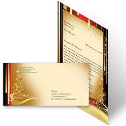 100-pc. Complete Motif Letter Paper-Set CHRISTMAS LETTER