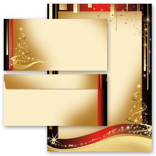 200-pc. Complete Motif Letter Paper-Set CHRISTMAS LETTER Christmas, Design, Paper-Media