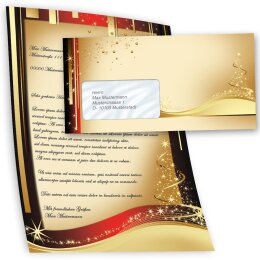 40-pc. Complete Motif Letter Paper-Set CHRISTMAS LETTER