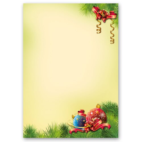 Motif Letter Paper! CHRISTMAS DECORATIONS 100 sheets DIN A4