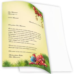 Motif Letter Paper! CHRISTMAS DECORATIONS 100 sheets DIN A4