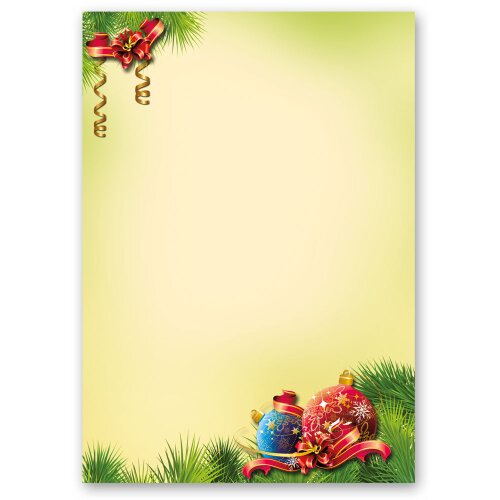 Motif Letter Paper! CHRISTMAS DECORATIONS 250 sheets DIN A5