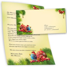 40-pc. Complete Motif Letter Paper-Set CHRISTMAS DECORATIONS