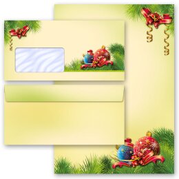 200-pc. Complete Motif Letter Paper-Set CHRISTMAS...