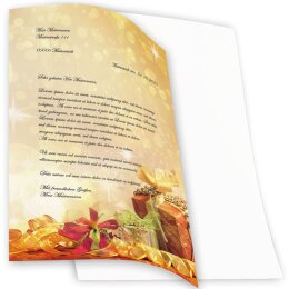 Carta da lettera decorati REGALI DI NATALE