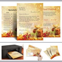 Motif Letter Paper! CHRISTMAS GIFTS 50 sheets DIN A4