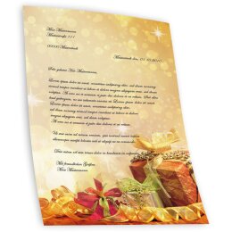 Motif Letter Paper! CHRISTMAS GIFTS 100 sheets DIN A4