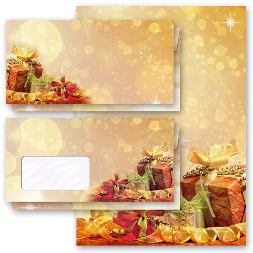 Papier à lettres et enveloppes Sets CADEAUX DE NOËL Noël, Papeterie avec enveloppe, Paper-Media