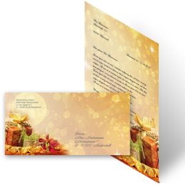 100-pc. Complete Motif Letter Paper-Set CHRISTMAS GIFTS