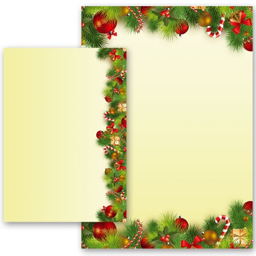 Carta da lettera decorati AUGURI NATALIZI