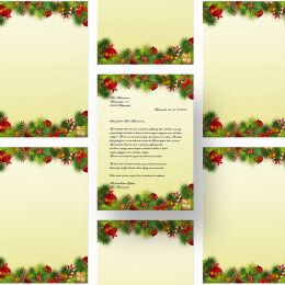 Briefpapier WEIHNACHTSGRÜSSE - DIN A4 Format 20 Blatt