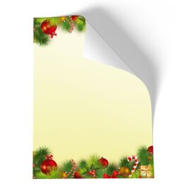 Motif Letter Paper! CHRISTMAS GREETINGS 100 sheets DIN A4