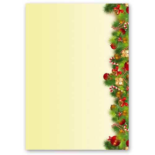 Motif Letter Paper! CHRISTMAS GREETINGS 100 sheets DIN A5