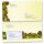 10 patterned envelopes CHRISTMAS GREETINGS in standard DIN long format (with windows)