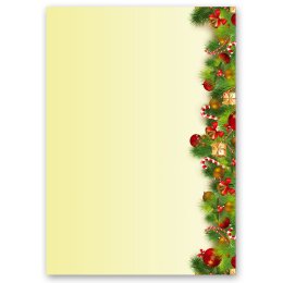 20-pc. Complete Motif Letter Paper-Set CHRISTMAS GREETINGS