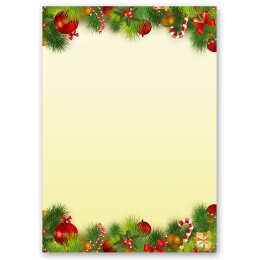 100-pc. Complete Motif Letter Paper-Set CHRISTMAS GREETINGS