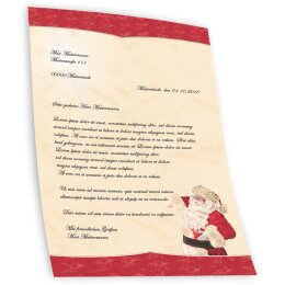 Carta da lettera decorati BABBO NATALE - MOTIVO