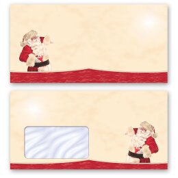 Saint Nicholas, Enveloppes de motif Noël, SANTA...