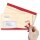 10 patterned envelopes SANTA CLAUS - MOTIF in standard DIN long format (with windows)