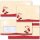 10 patterned envelopes SANTA CLAUS - MOTIF in standard DIN long format (with windows)
