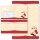 40-pc. Complete Motif Letter Paper-Set SANTA CLAUS - MOTIF Christmas, St Nicholas, Paper-Media