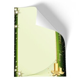 20 fogli di carta da lettera decorati Natale SIMBOLI DI NATALE DIN A4 - Paper-Media