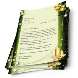 20 fogli di carta da lettera decorati Natale SIMBOLI DI NATALE DIN A4 - Paper-Media