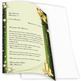 Briefpapier WEIHNACHTSSYMBOLE - DIN A4 Format 50 Blatt