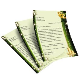 50 fogli di carta da lettera decorati SIMBOLI DI NATALE DIN A4
