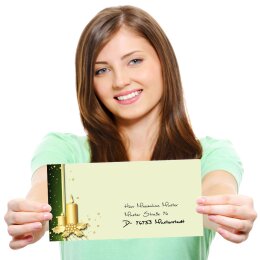 Briefpapier Set WEIHNACHTSSYMBOLE - 100-tlg. DL (ohne Fenster)